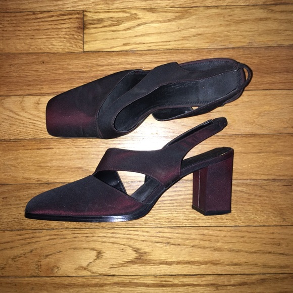 Burgundy Strappy Shoes - Picture 3 of 5